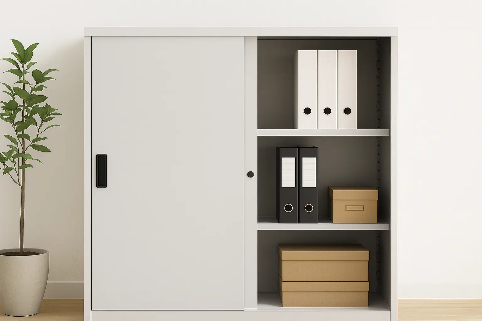 espaces professionnels avec des armoires à portes coulissantes