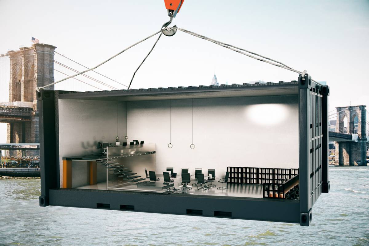 container aménagé solution flexible entreprise moderne